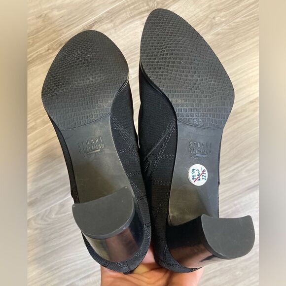 Stuart Weitzman Size 8 Backer Quilted Aquatex Ankle Boots EUC - Picture 4 of 8